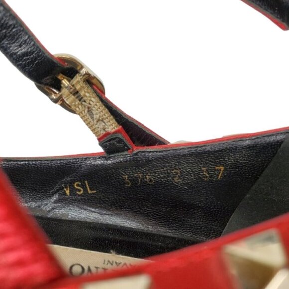 Valentino Garavani Rockstud Caged Pointed Toe Ballet Flats - Picture 10 of 10